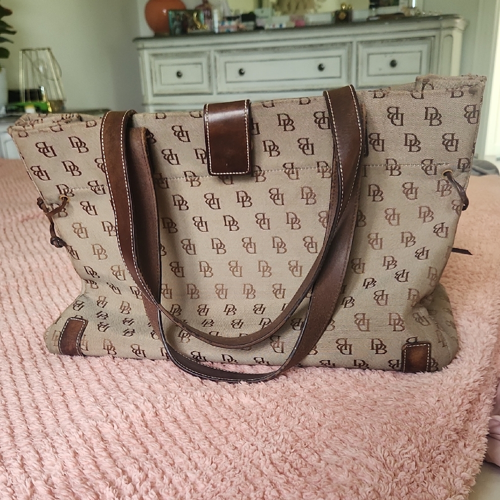 Dooney & Bourke Tan Monogram Tote